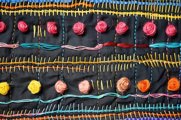 Деталь вышивки 1